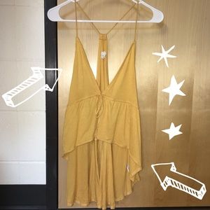 Urban Outfitters Yellow Tank